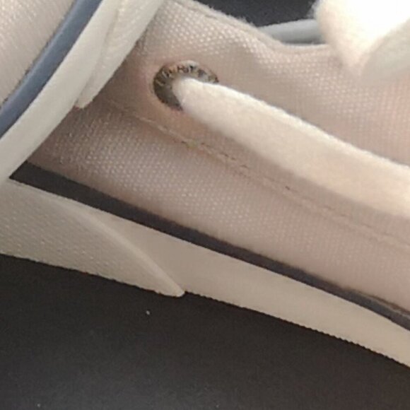 Sperry Top Sider Memory Foam Ladies Size 8 Grey with Navy Soles Deck Shoes - Picture 7 of 7